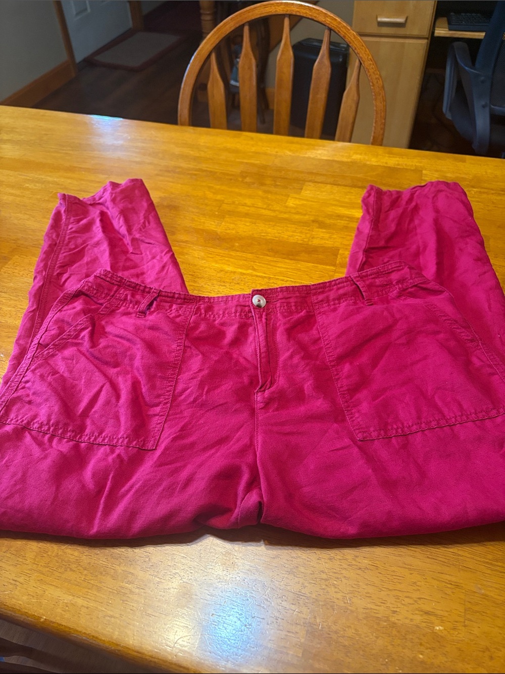 Liz Claiborne red Straight Leg Pants